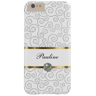 Monogram Luxury Bling Style Barely There iPhone 6 Plus Case