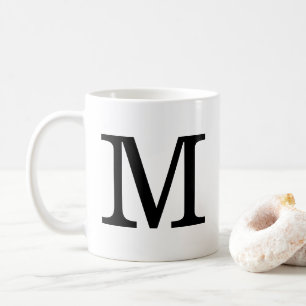 Monogram M Classic Mug, 11 oz Coffee Mug