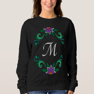 Monogram M  Dia de los Muertos inspired Sweatshirt