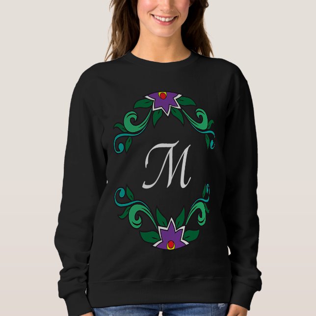 Monogram M  Dia de los Muertos inspired Sweatshirt (Front)