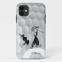 Monogram M Golfer Golf Ball Iphone 5 Case