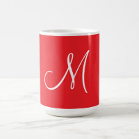 MONOGRAM M, Red and White,