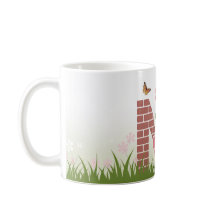 Monogram M Spring Garden Mug