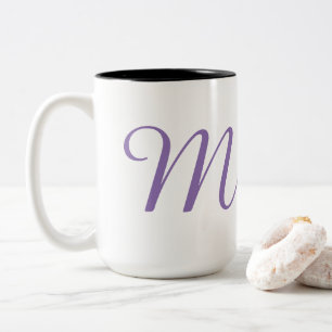 Monogram-M Two-Tone Coffee Mug