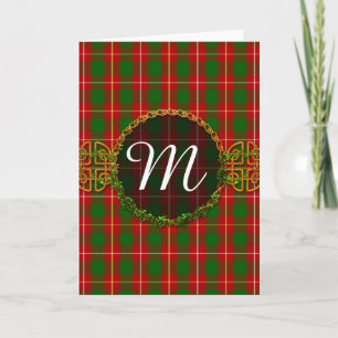 Monogram MacFie Tartan Note Card