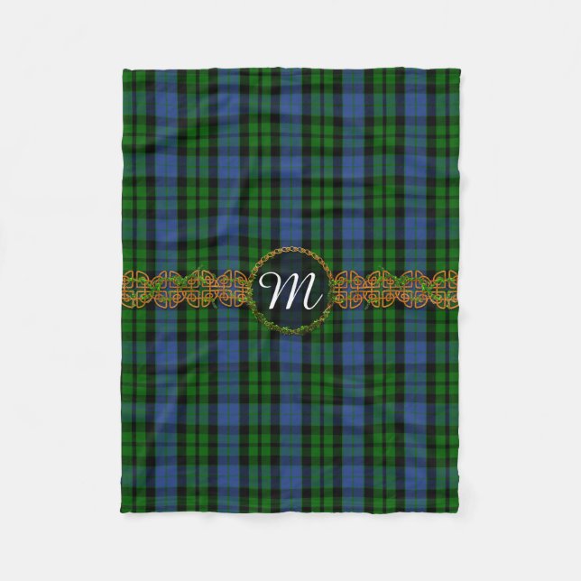 Monogram MacKay Tartan Fleece Blanket (Front)