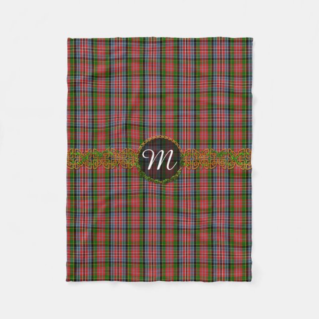 Monogram MacPherson Tartan Fleece Blanket (Front)
