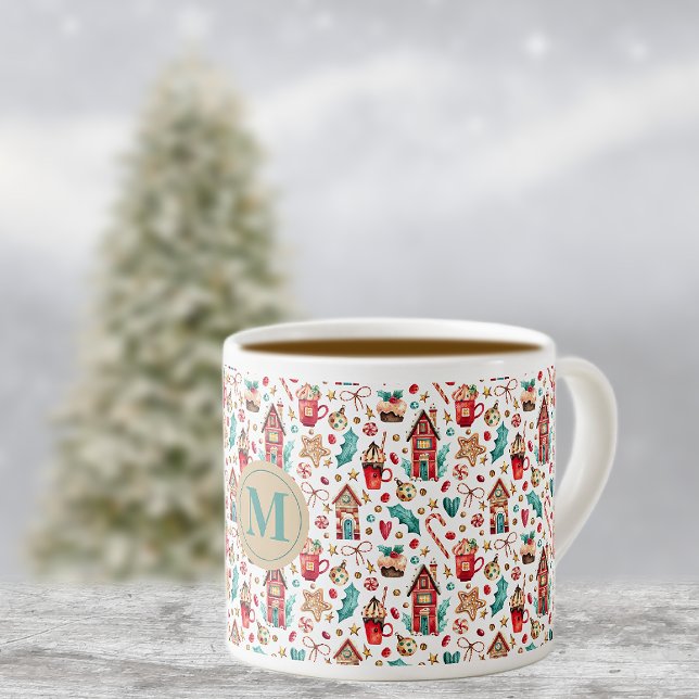 Monogram Magical Houses & Sweets 6oz Espresso Cup (Creator Uploaded)