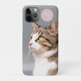 Monogram make your own cat photo iPhone 11 pro case