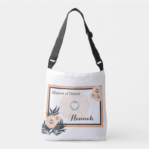 Monogram Matron of Honour Wedding Crossbody Tote