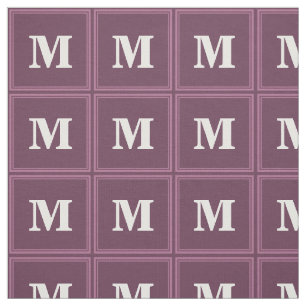 Monogram mauve stripes fabric