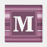 Monogram mauve stripes