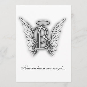 Monogram Memorial Tribute Letter B Program
