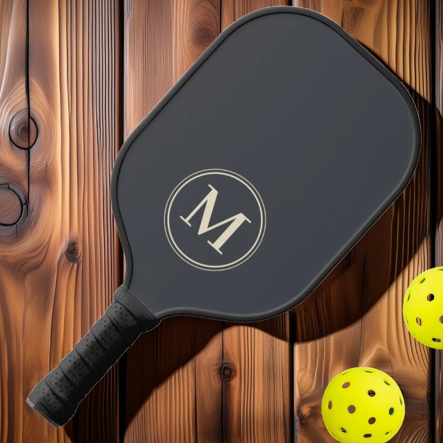 Monogram Mid-Century Solid Mediterranean Grey Pickleball Paddle (Creator Uploaded)
