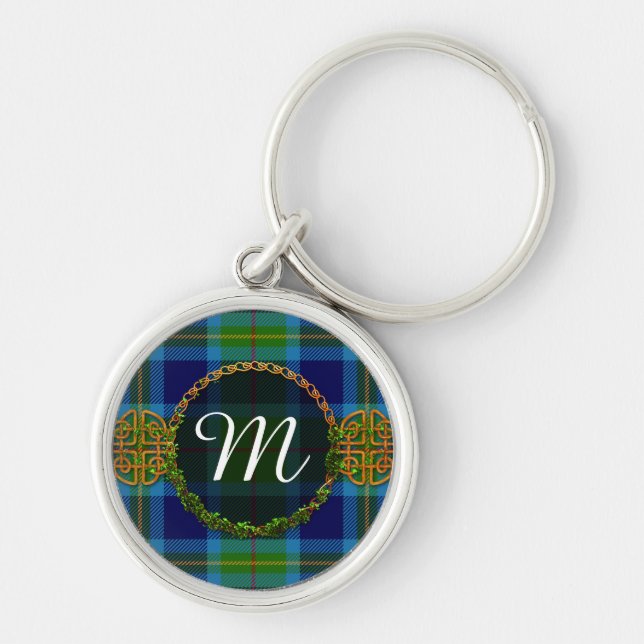 Monogram Miller Tartan Key Ring (Front)