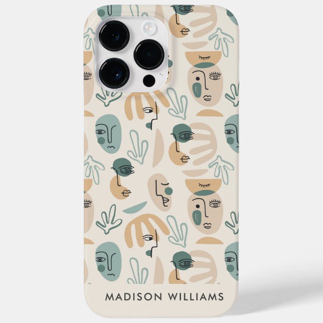 Monogram Minimal Modern Case-Mate iPhone Case (Back)