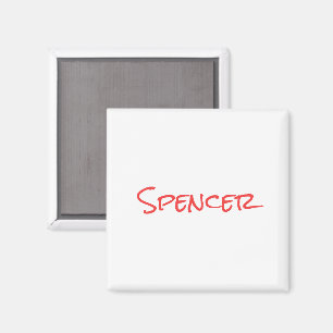 Monogram minimalist custom name  magnet