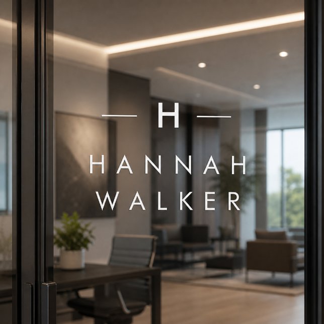 Monogram | Minimalist Elegant Modern Nameplate (Creator Uploaded)