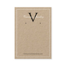 Monogram Minimalist Jewellery Earrings Display Car