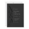 Monogram Minimalist Matte Black Modern Wedding