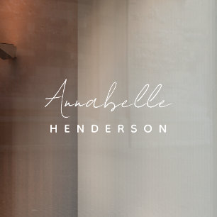 Monogram   Minimalist Modern Stylish Nameplate