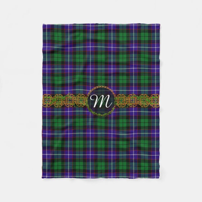 Monogram Mitchell Tartan Fleece Blanket (Front)