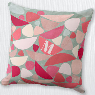 Monogram Modern Abstract Cushion