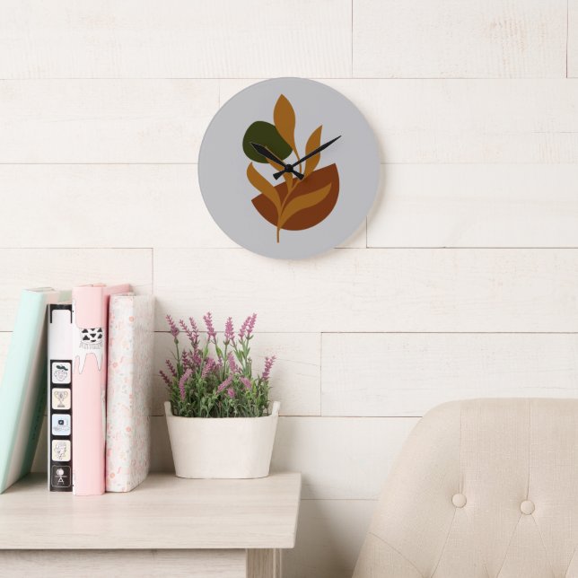  Monogram Modern Boho  Large Clock (Reading Room)