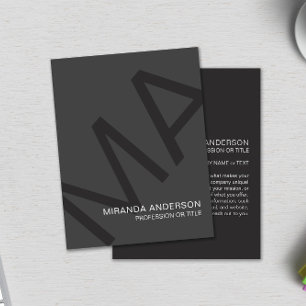 Monogram Modern Bold Typography Professional  Flyer