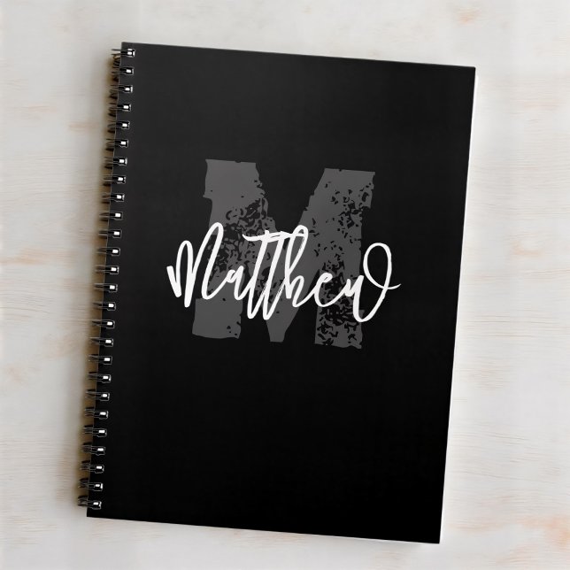 Monogram Modern Boy Back-To-School Homework Notebook (Creator Uploaded)