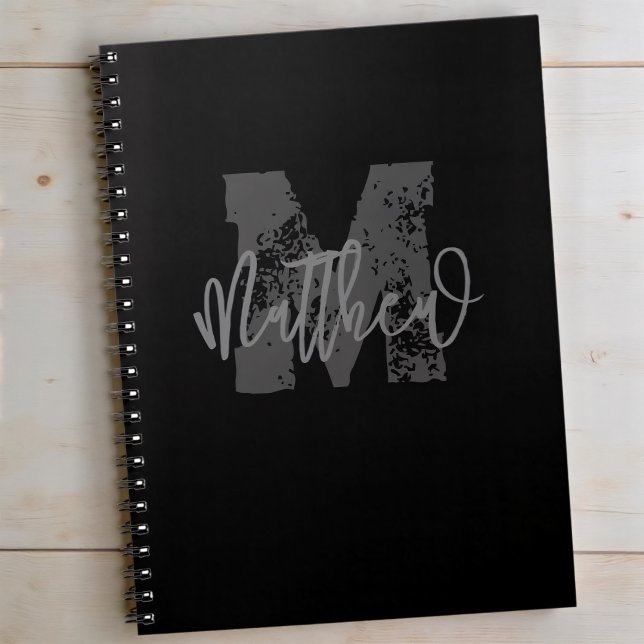 Monogram Modern Boy Back-To-School Homework Notebook (Creator Uploaded)