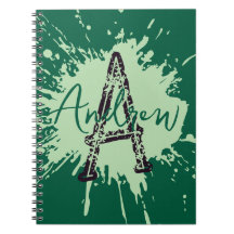Monogram Modern Boy Preppy Back-To-School Notebook