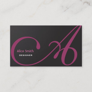 Monogram Modern Business Card