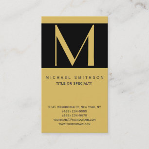 Monogram Modern Business Card
