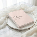 Monogram Modern Chic Script Calligraphy Planner<br><div class="desc">Chic name in modern script calligraphy with elegant serif.</div>