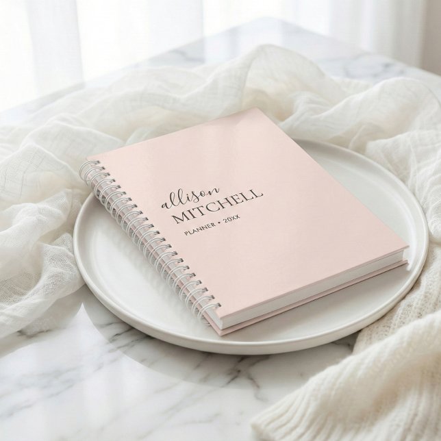 Monogram Modern Chic Script Calligraphy Planner (Creator Uploaded)