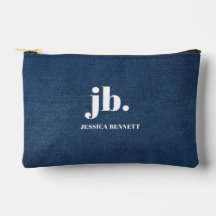 Monogram Modern Denim Jeans Texture Print