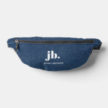 Monogram Modern Denim Jeans Texture Print