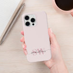 Monogram Modern Elegant Chic Script Name iPhone 15 Pro Max Case<br><div class="desc">Monogram Modern Elegant Chic Script Name Personalised iPhone Case</div>