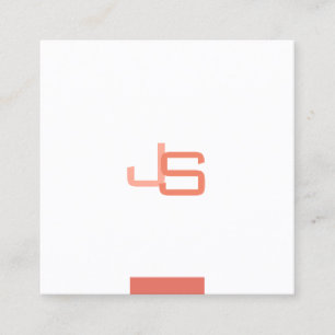 Monogram Modern Elegant Template Professional Square Business Card