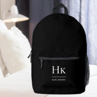 Monogram Modern Elegant Typographic Black