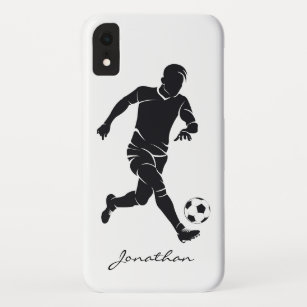 Monogram Modern Football Soccer Player Sports Case-Mate iPhone Case