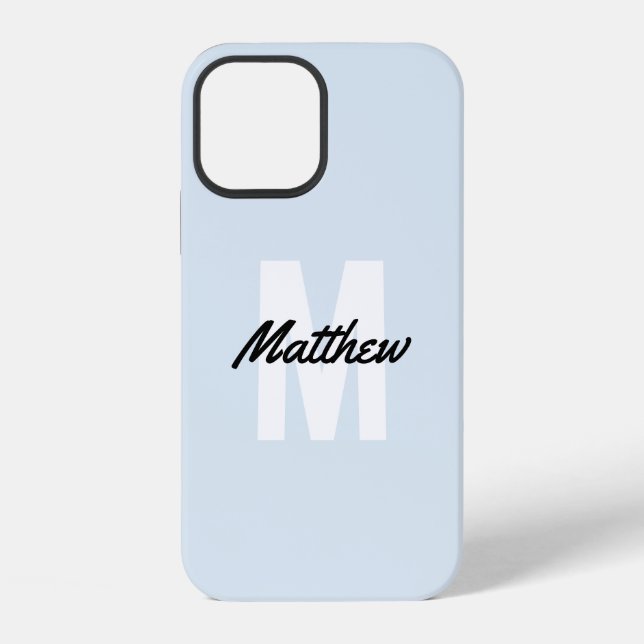 Monogram Modern Handwriting Name Case-Mate i iPhone Case (Back)