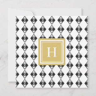 Monogram modern harlequin pattern