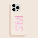 Monogram Modern Minimalist iPhone 15 Pro Max Case<br><div class="desc">Simple Modern Monogram Phone Case. Create your own personalised iPhone Case with custom initial name.</div>