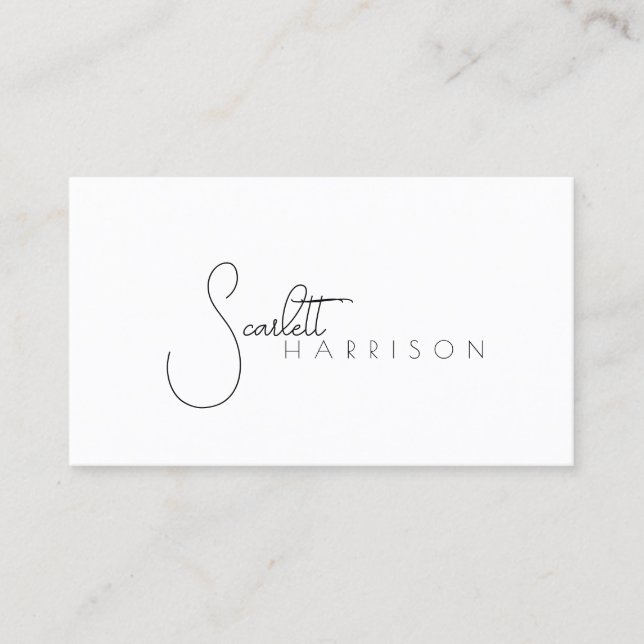 Monogram Modern Minimalist Professional Dusty Pink Business Card (Front)