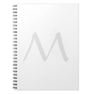 Monogram Modern Simple Minimalist Plain Notebook