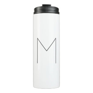 Monogram Modern Simple Minimalist Plain Thermal Tumbler