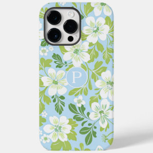 Monogram Modern Spring Primroses Floral Pattern Case-Mate iPhone 14 Pro Max Case