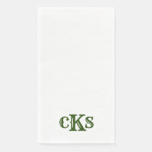 Monogram Modern Texas Guest Bath Paper Towels Napkin
